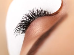 38690049 - woman eye with long eyelashes. eyelash extension